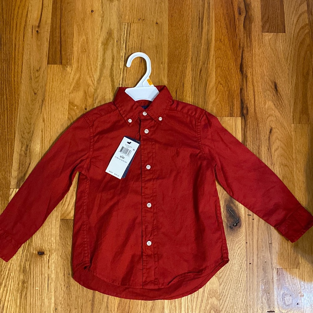 Ralph Lauren button down shirt for little boys size 3/3T brand new